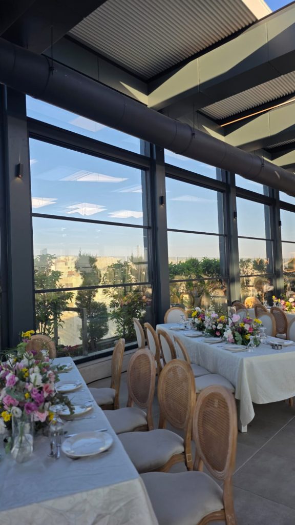 The Sky Terrace rooftop at Swisstouches Hotel Amman