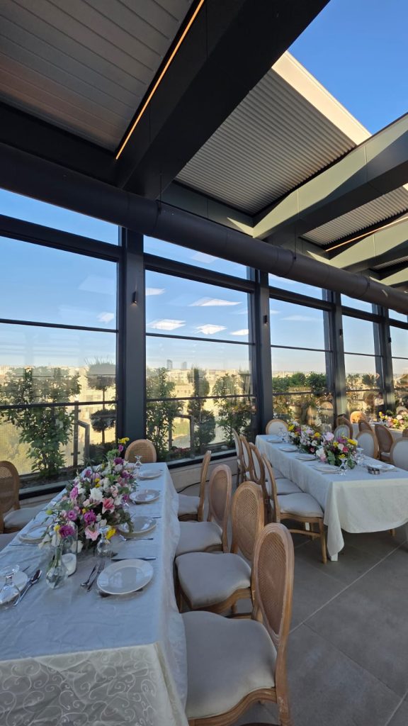 The Sky Terrace rooftop at Swisstouches Hotel Amman