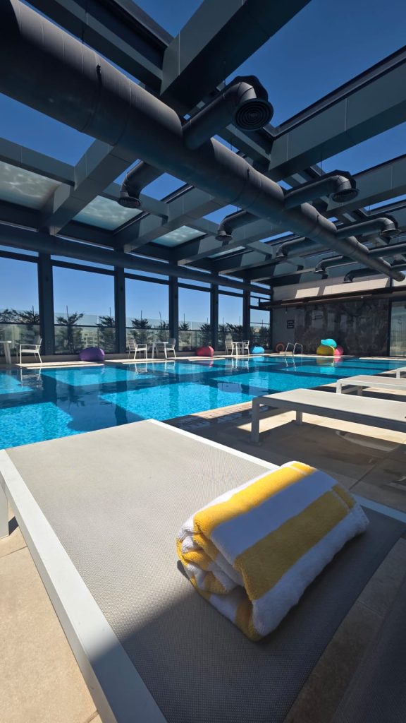 The Sky Terrace rooftop at Swisstouches Hotel Amman