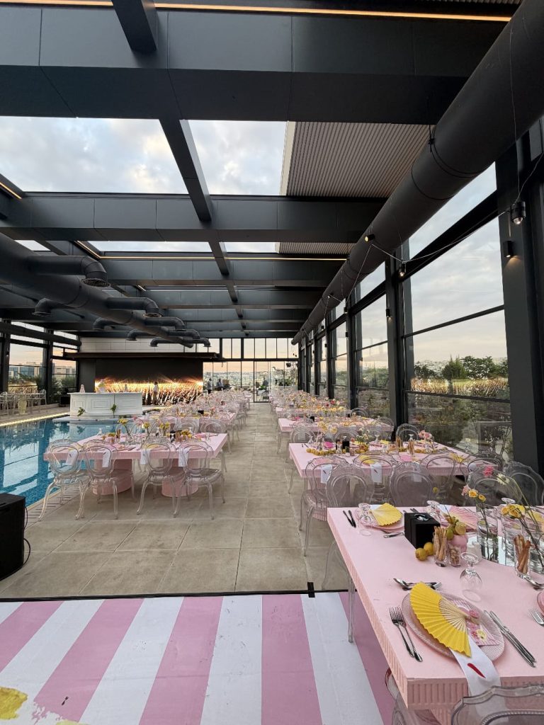 The Sky Terrace rooftop at Swisstouches Hotel Amman