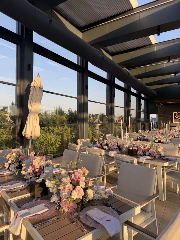 The Sky Terrace rooftop at Swisstouches Hotel Amman