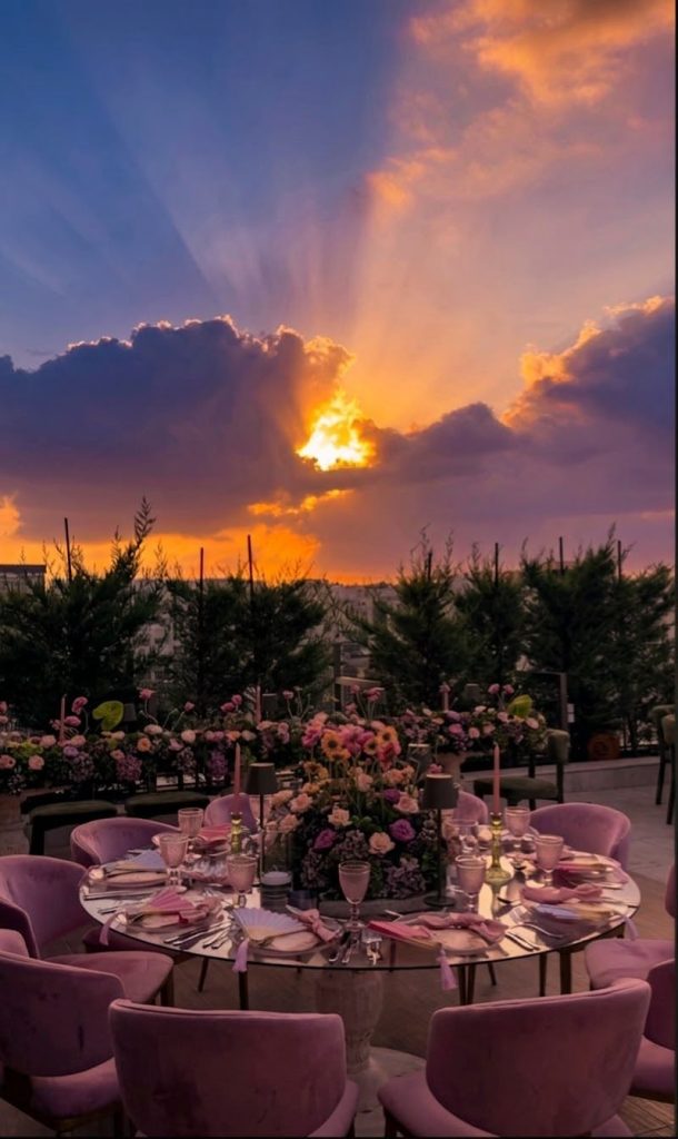 The Sky Terrace rooftop at Swisstouches Hotel Amman