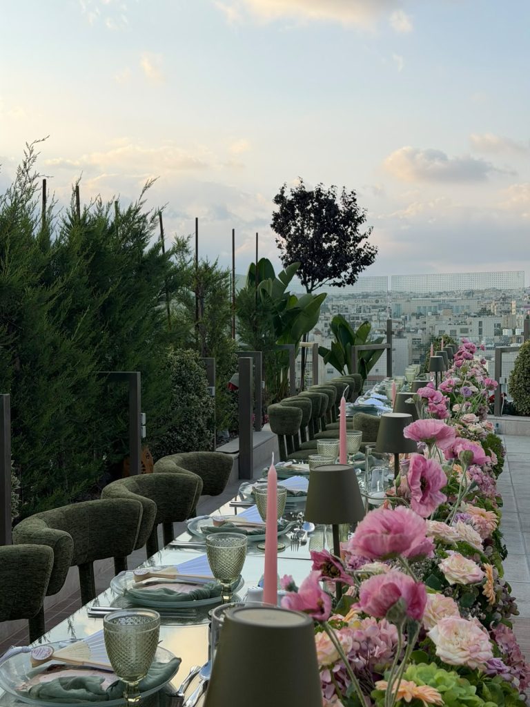 The Sky Terrace rooftop at Swisstouches Hotel Amman